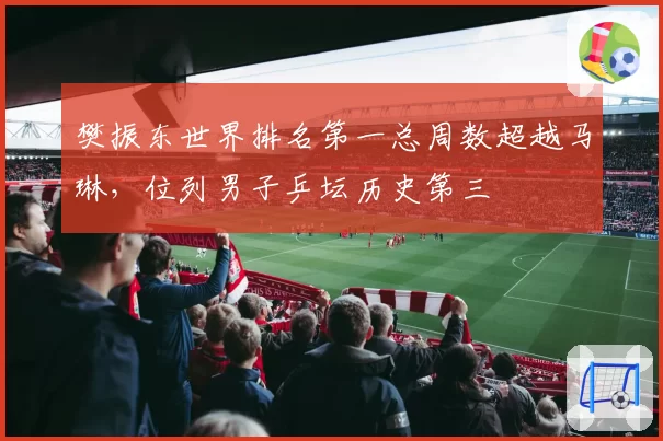 樊振东世界排名第一总周数超越马琳，位列男子乒坛历史第三