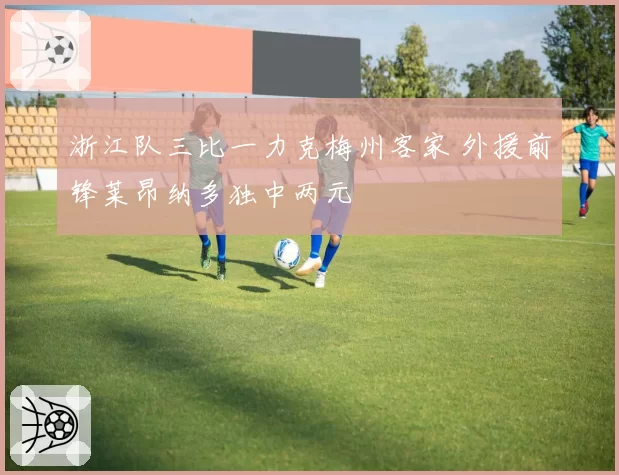 浙江队三比一力克梅州客家 外援前锋莱昂纳多独中两元